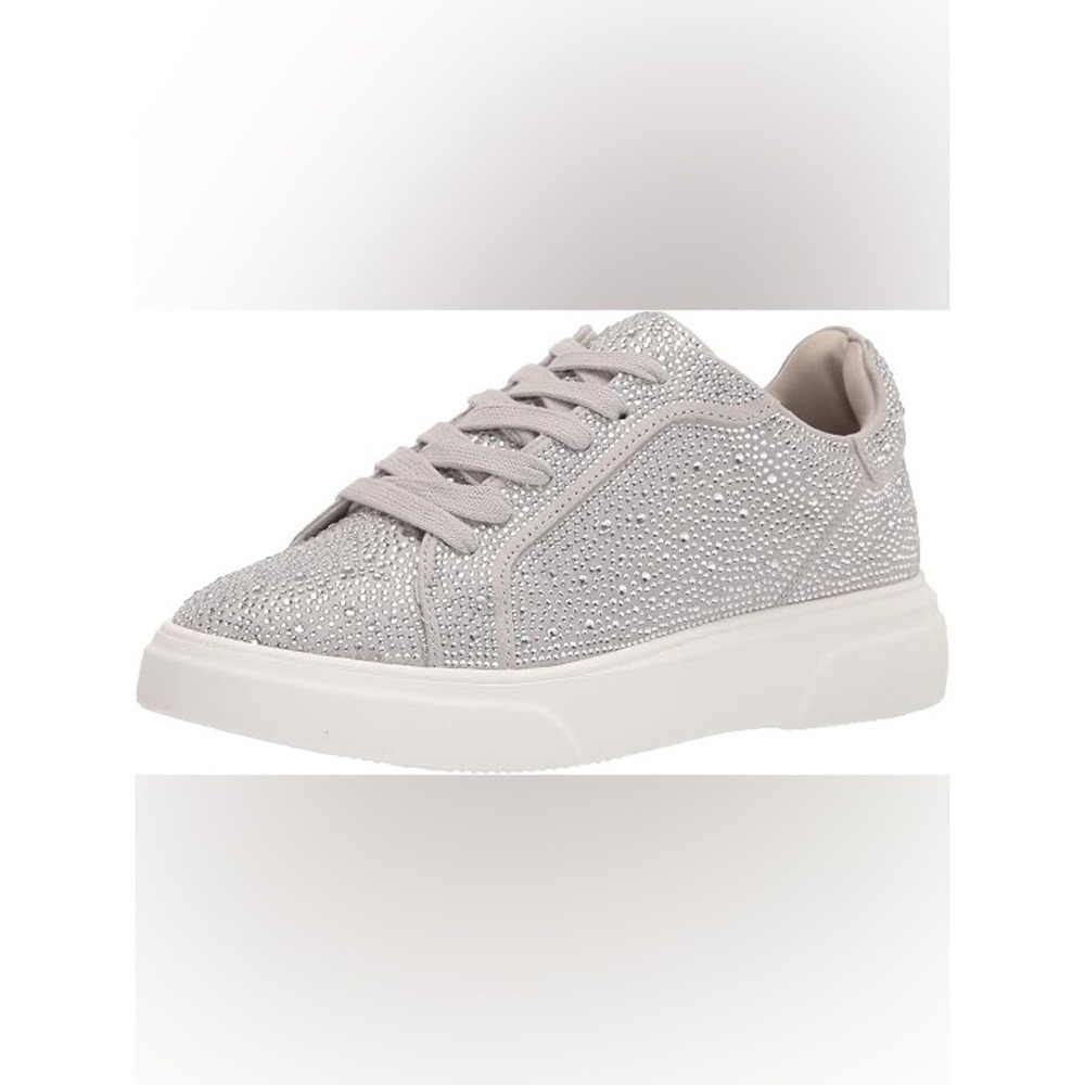 Madden NYC Coop size 11 Women's Light Pink with‎ Rhinestone Lace-Up Sneakers